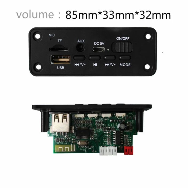Mp3 плейър 5V 2x3W Bluetooth 5.0 KEBIDU модул за вграждане - Fm,TF,USB