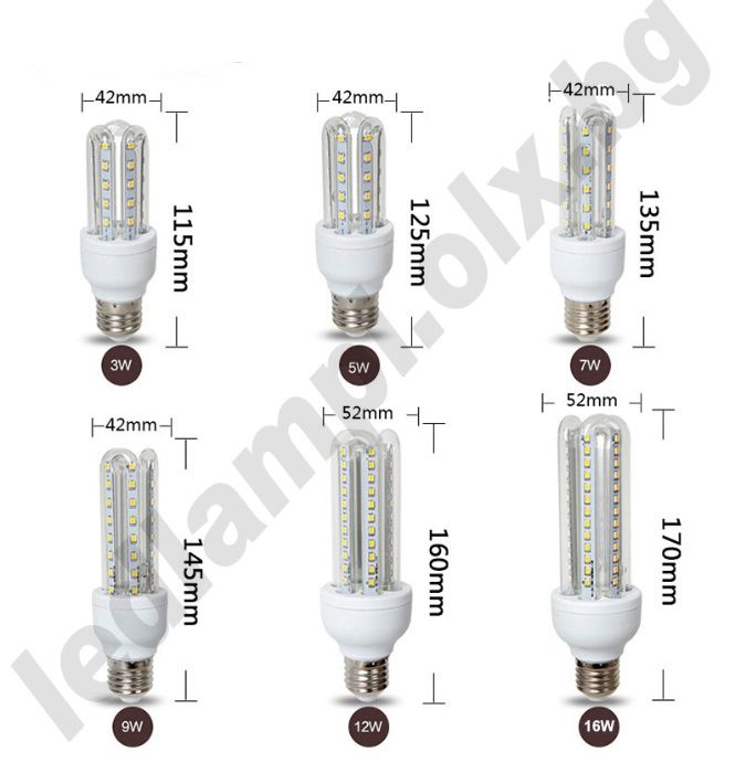 Най-мощната LED крушка 24W , ЛЕД E27 светодиодна лампа крушки