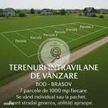 Terenuri intravilane de vânzare în Bod, Brașov – 7 parcele de 1.000 m