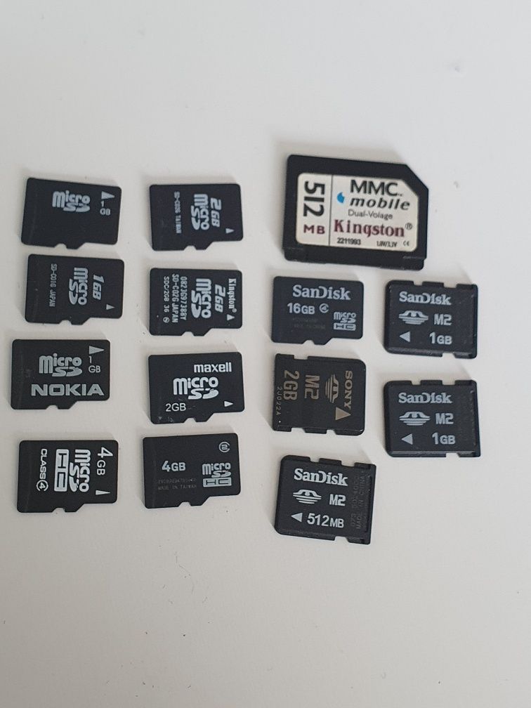 Card de memorie Micro SD si M2 - 2G. 1 ,2 ,4 ,8 si 16G