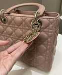 Geanta Dior Lady,accesorii metalice, saculet, etichetă