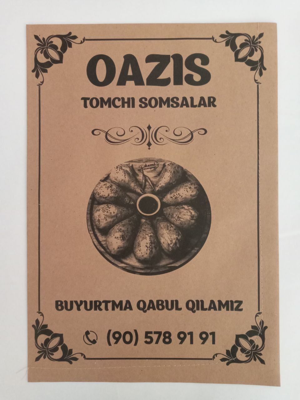 Somsa gumma uchun qogozlar