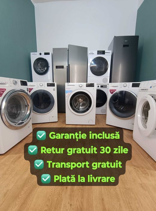 Mașini de spălat rufe – Garanție + Transport Gratuit!