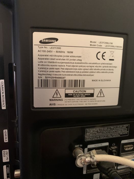 Televizor LCD Samsung, 94cm, FullHD, 37C550