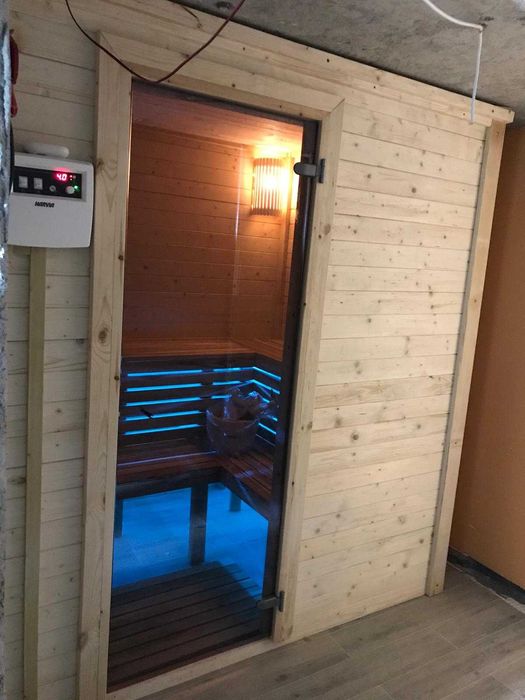 Sauna din lemn masiv