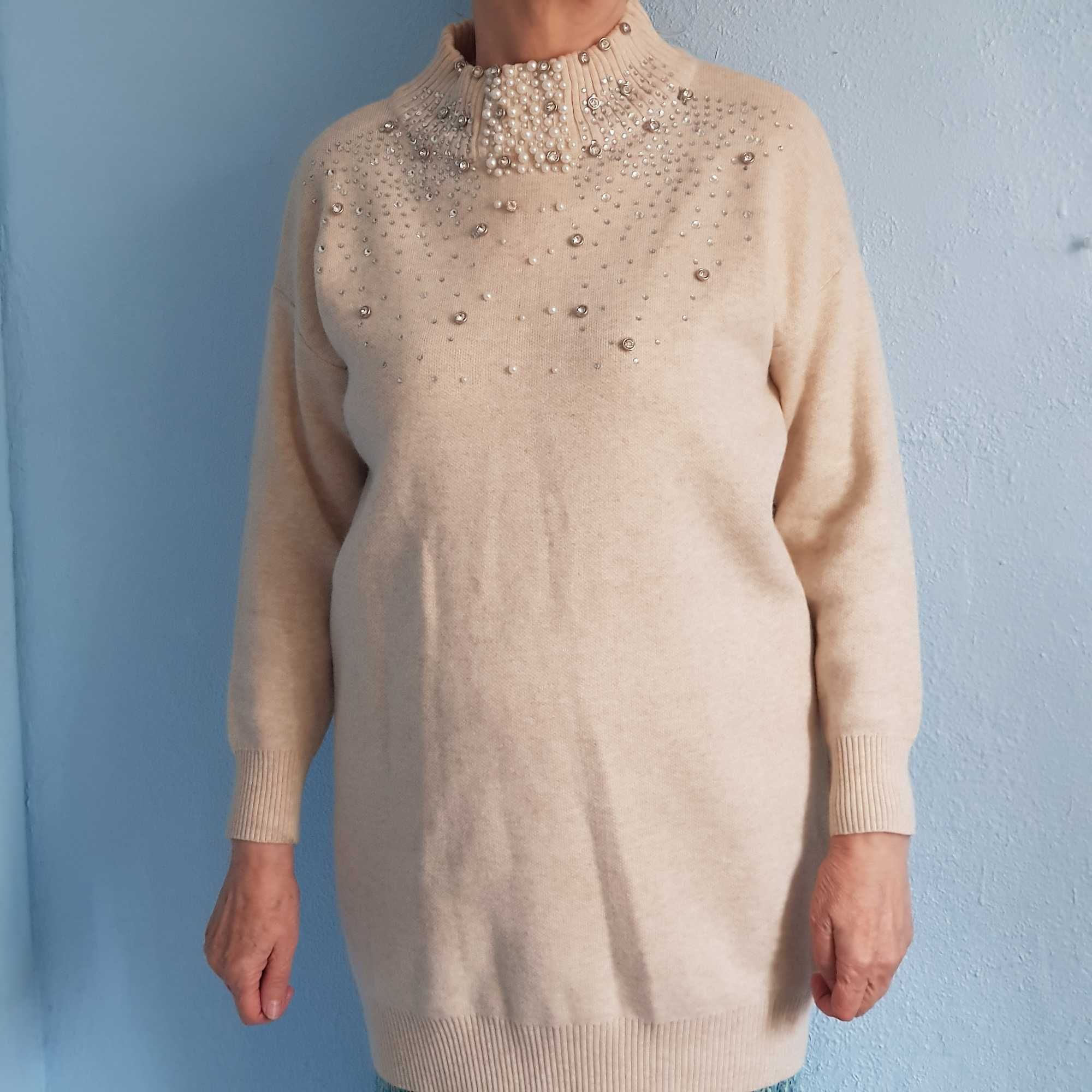 Нарядный новый свитер Южная Корея 52 размер