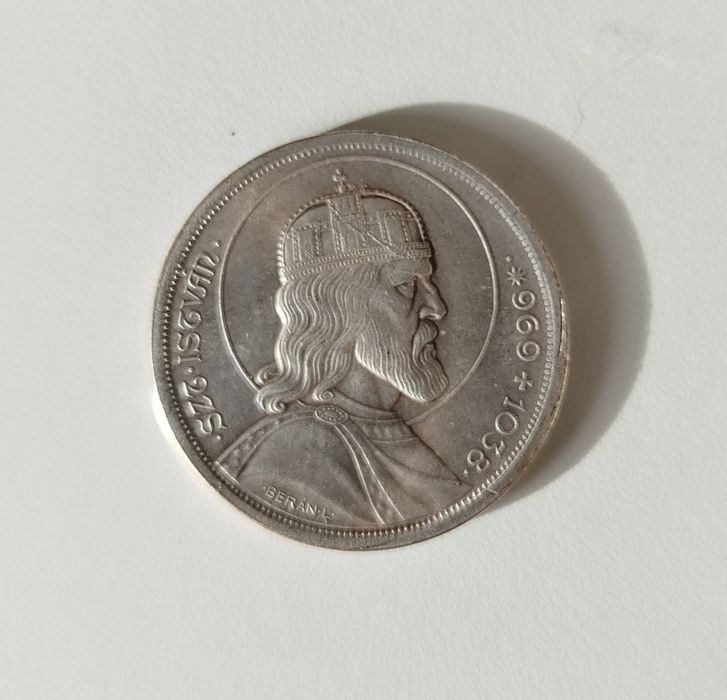 Moneda 5 Pengo 1938 Ag