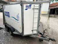 Затворено Ремарке 3500кг Ифор Уилямс Ifor Williams Box Нов Внос Англия