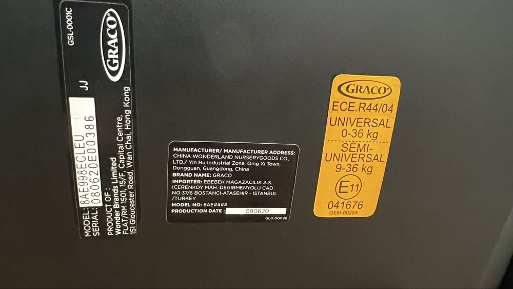 Scaun Auto Graco Slimfit LX