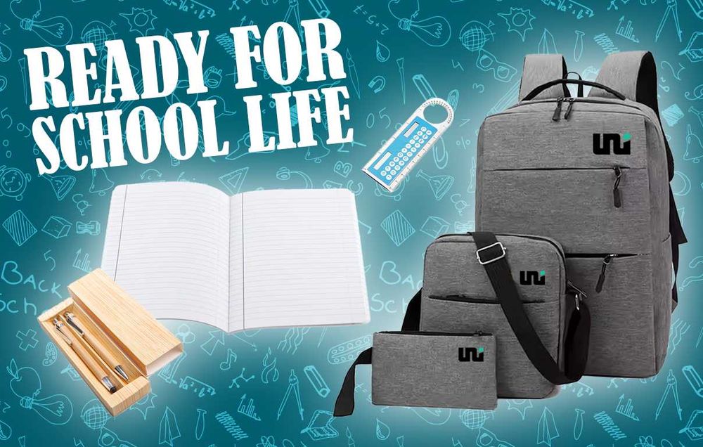 READY FOR SCHOOL - раница, химикал, молив, тетрадка и още