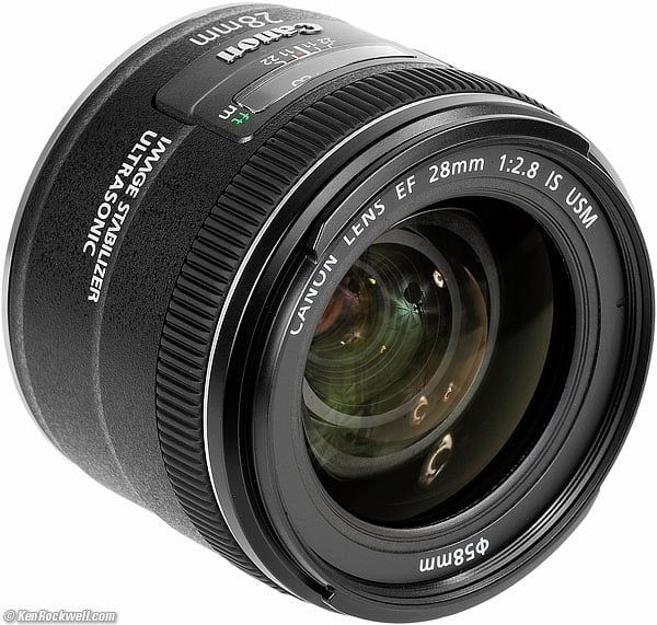 Obiectiv Canon 28mm F:2.8  EF IS - wide full-frame