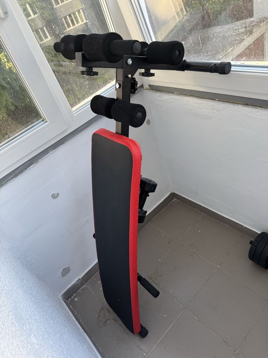 Aparat abdomene si banca de ridicat greutati