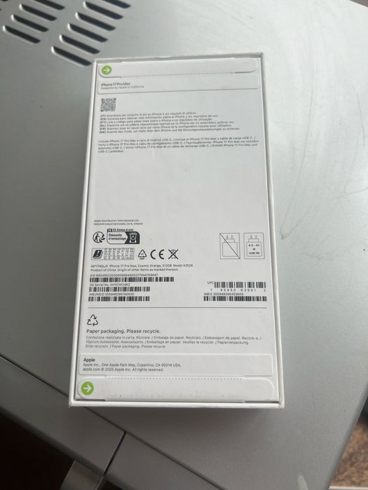 Iphone 17 pro max 512gb sigilat Orange cosmic