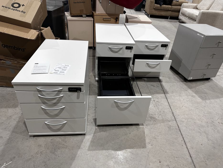 Немски офис контейнер HAWORTH – висок клас, заключващ се – 80×43×52 см