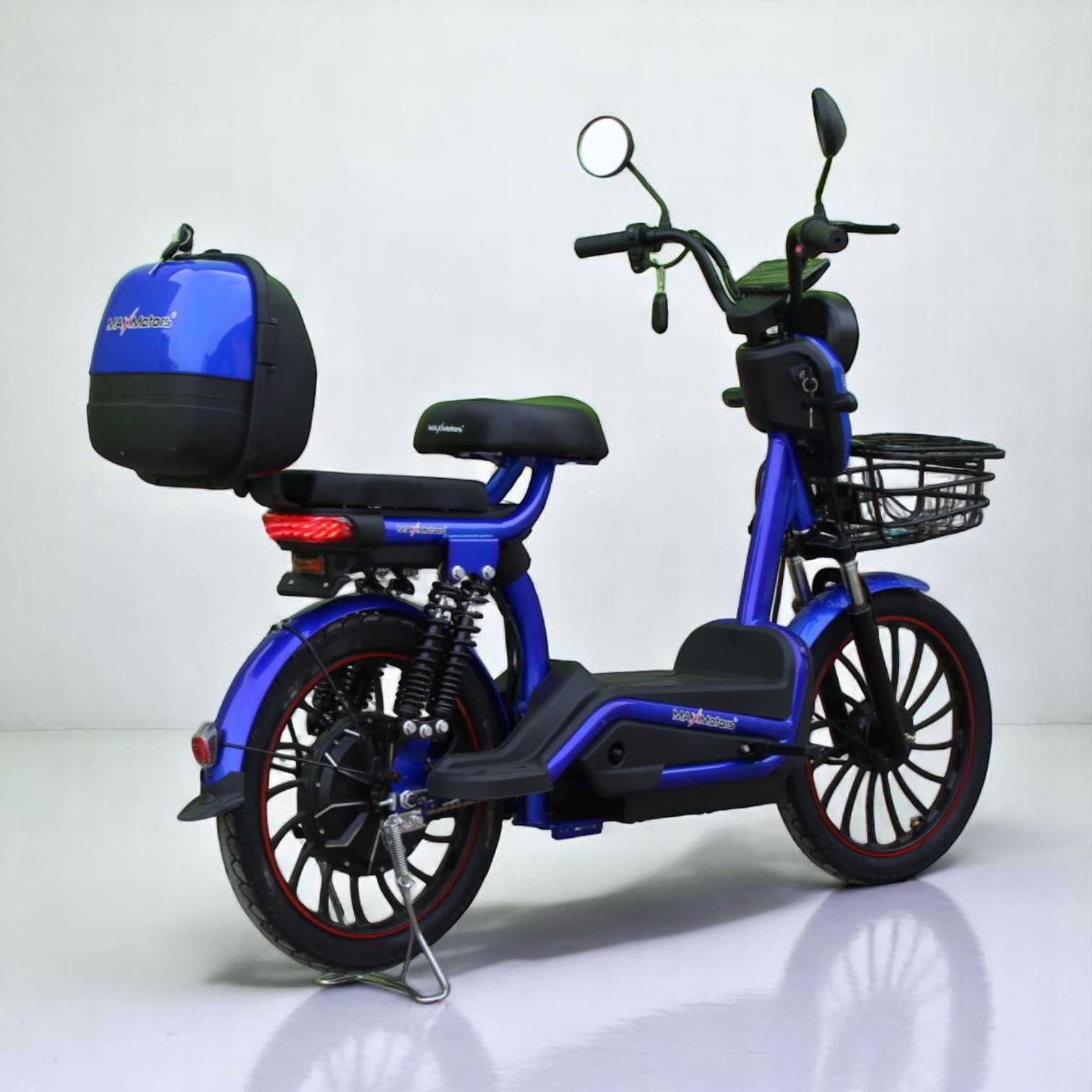 НОВ МОДЕЛ Електрически мотопед с педали MaxMotors EBZ20 1200W/60V/20Ah
