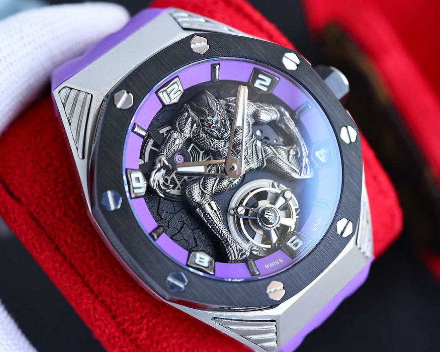 Ceas bărbătesc automat Audemars Piguet x Marvel Black Panther