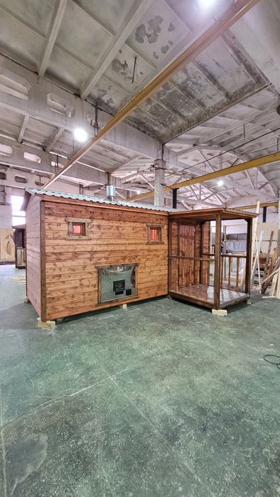 Баня мобильная с крыльцом, баня вагон, баня бочка