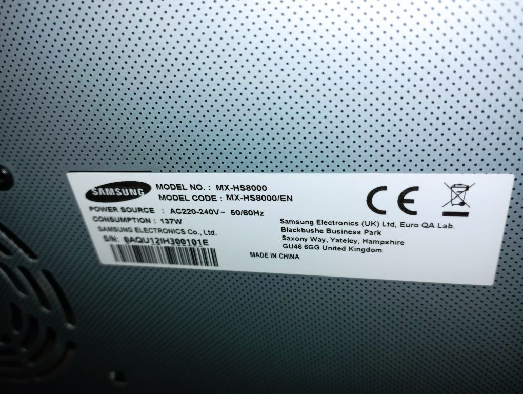 Vând Sistem Audio Samsung MH-HS 8000..