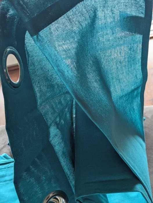 Set draperie Coton d'interieur semiopaca bumbac 140x240 cm - Albastru