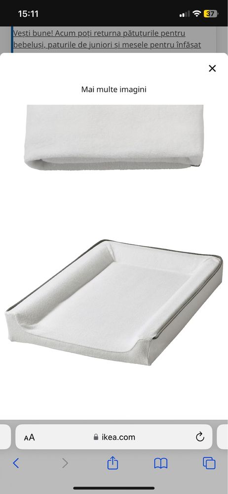 Saltea schimbat scutece ikea
