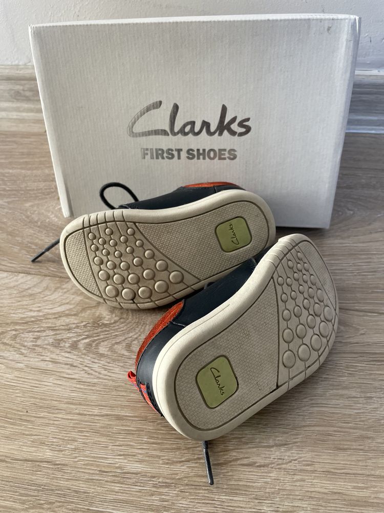 Clarks боти обувки кожени 20 20,5 естествена кожа