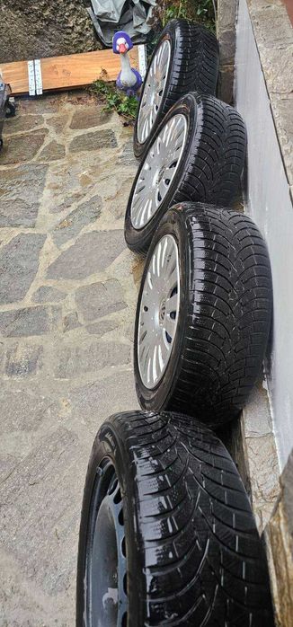 Железни джанти с капаци оригинални за vw touran 5*112*16