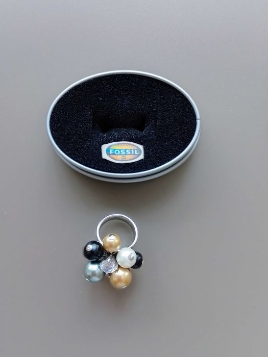 Fossil  vintage пръстен от стомана