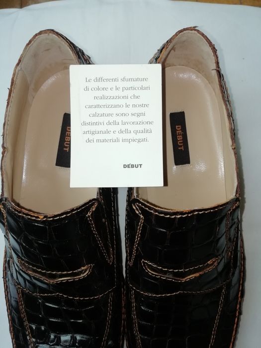 Pantofi piele de crocodil DEBUT nr. 44- noi