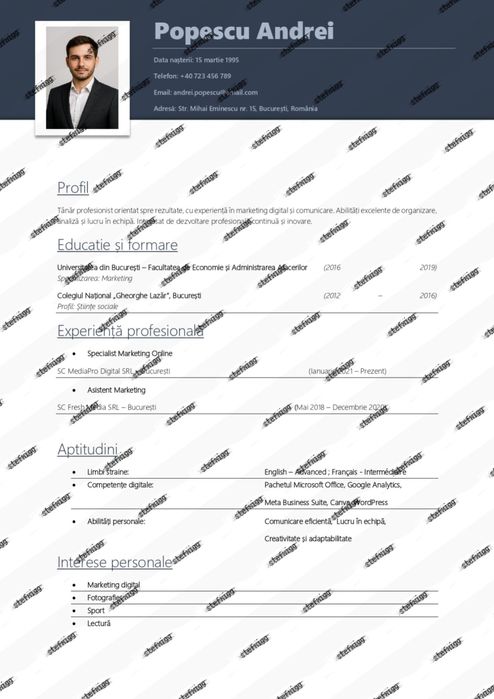 Servicii Word, Excel, PowerPoint - Proiecte, CV-uri, Prezentări