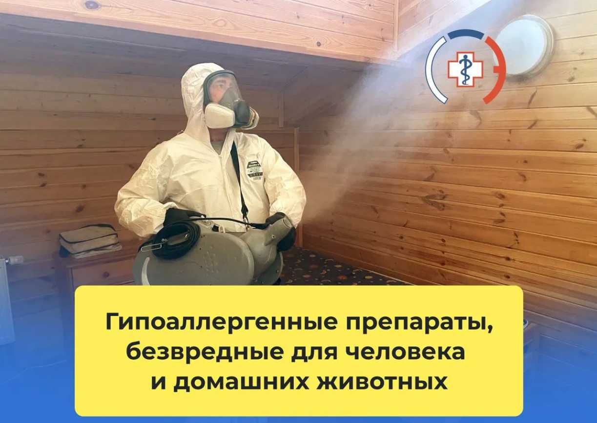 Dezinfeksiya Дезинфекция tarakan klop klapa burga chivin pashsha клоп