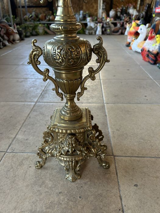 Огромен масивен Бронзов свещник