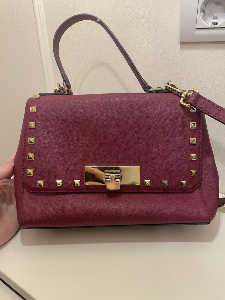 Geanta umar/mana piele rosie Michael KORS