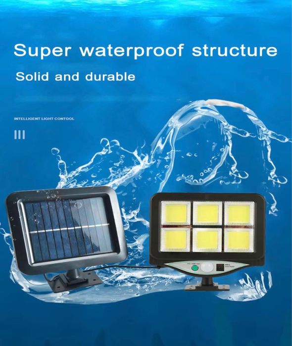 Lampa solara de exterior cu senzor de miscare, 120 Lm/W