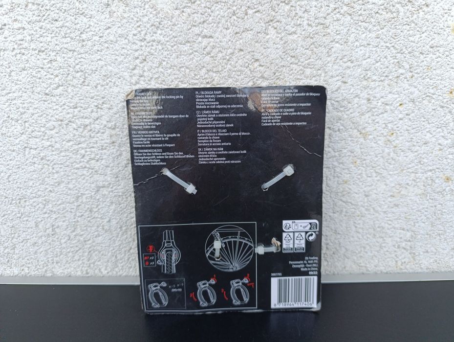 incuietoare lacat antifurt blocaj roata bicicleta oras walfort crivit