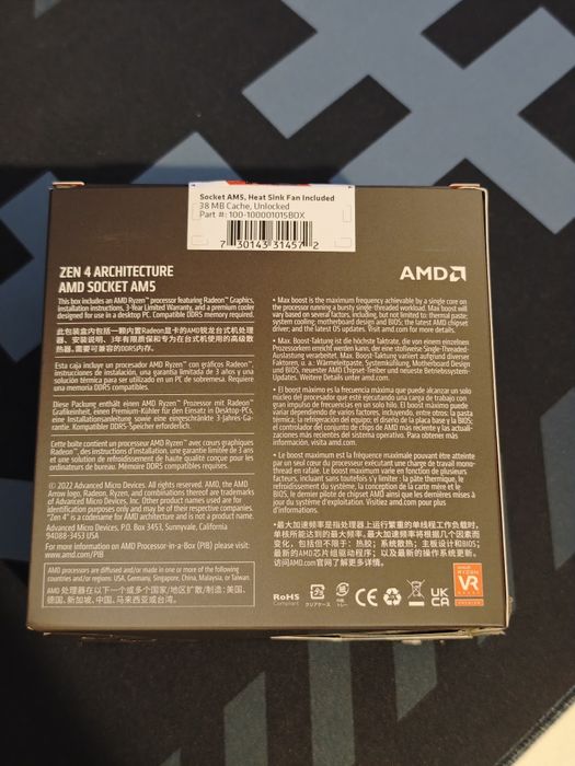 Procesor AMD Ryzen 5 7600 + Cooler original