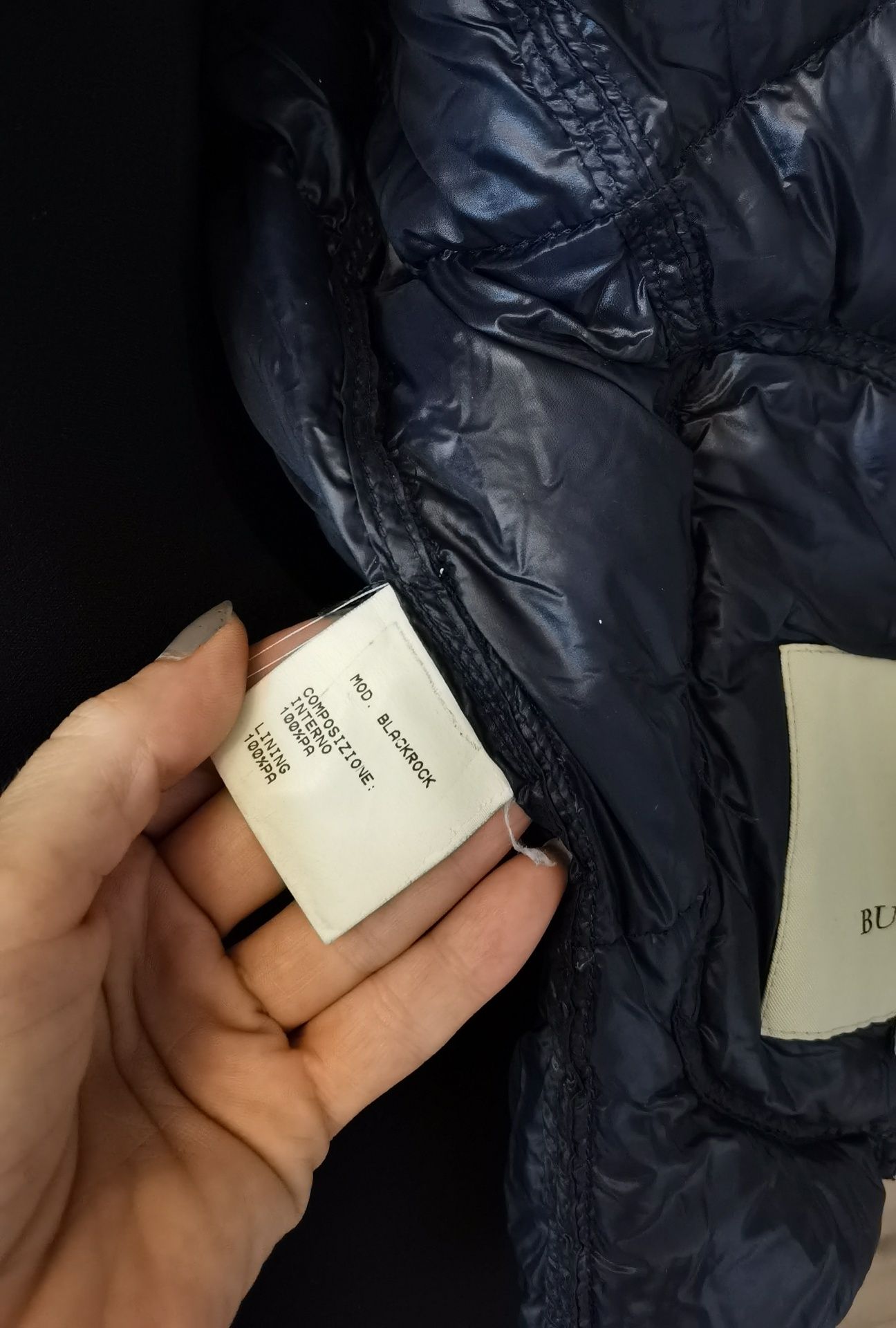 Geaca burberry bleumarin