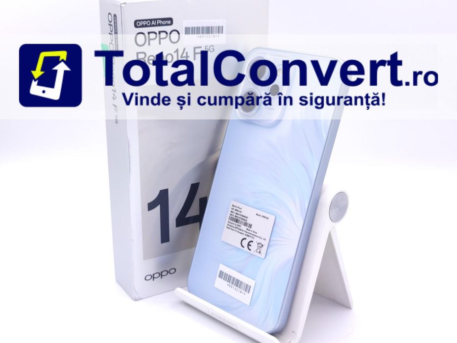 Oppo Reno14 F 256GB Opal Blue 8GB Dual SIM, Garantie 24 luni | #D89145