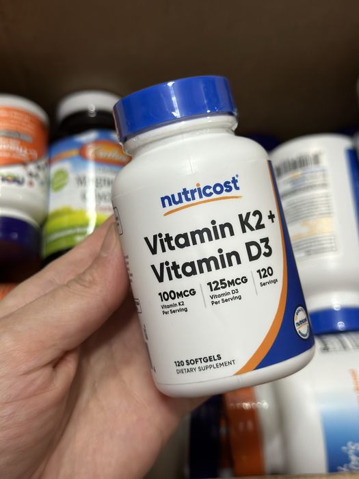 Витамин д3+к2 120 и 180 капсул В НАЛИЧИИ