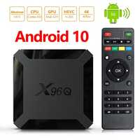 Новинка Tv box X96Q смарт приставка на 10 Андроиде для телевизора тв
