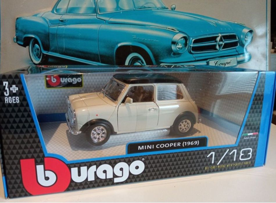 Mini Cooper 1969
Scara 1:18
Bburago

Pozele reflectă realitatea. Se vi