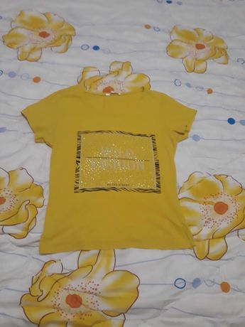 Дамска тениска жълт цвят