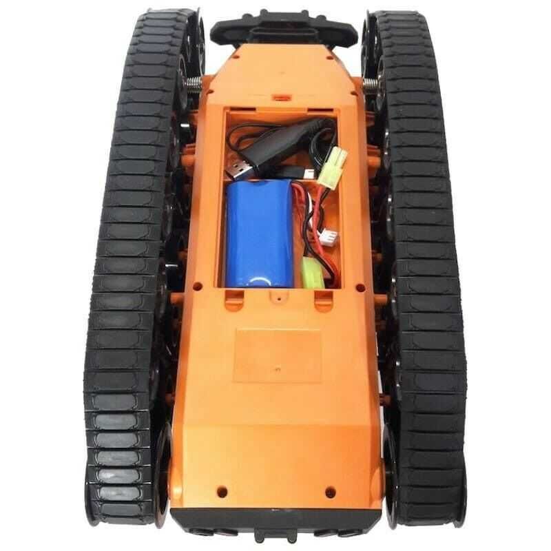 Танк Акумулаторен Верижен Високоскоростен Off Road R/C 1/12 12км/ч LED