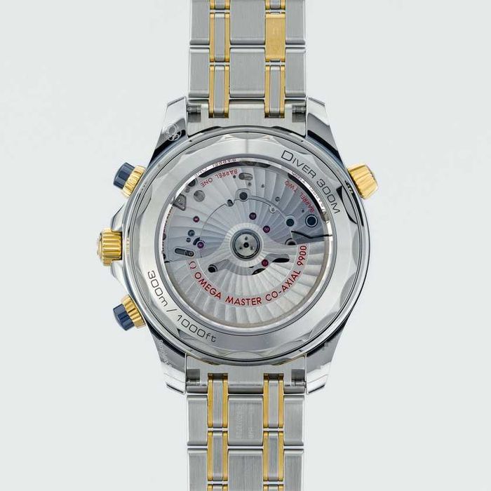 Omega Seamaster Diver Chronograph 300M 44mm Steel & Yellow gold