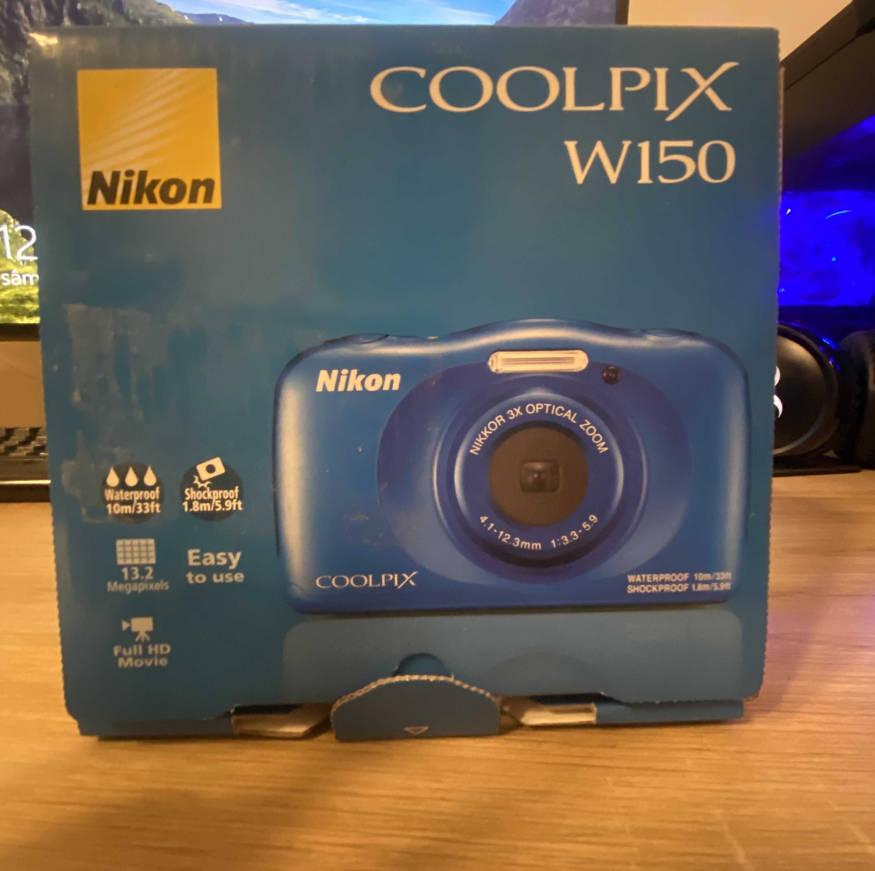 Aparat foto digital subacvatic Nikon Coolpix W150, 13.2MP, Waterproof