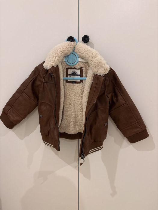 Ново! Кожено яке за бебе размер 80