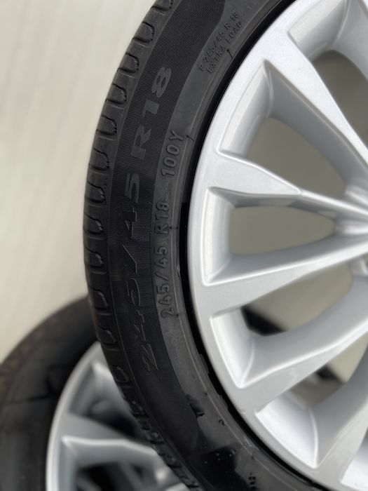Set jante aliaj 5X112 BMW 245 45 R18 cu anvelope