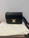 Чанта Celine Teen Triomphe Crossbody – черна кожа