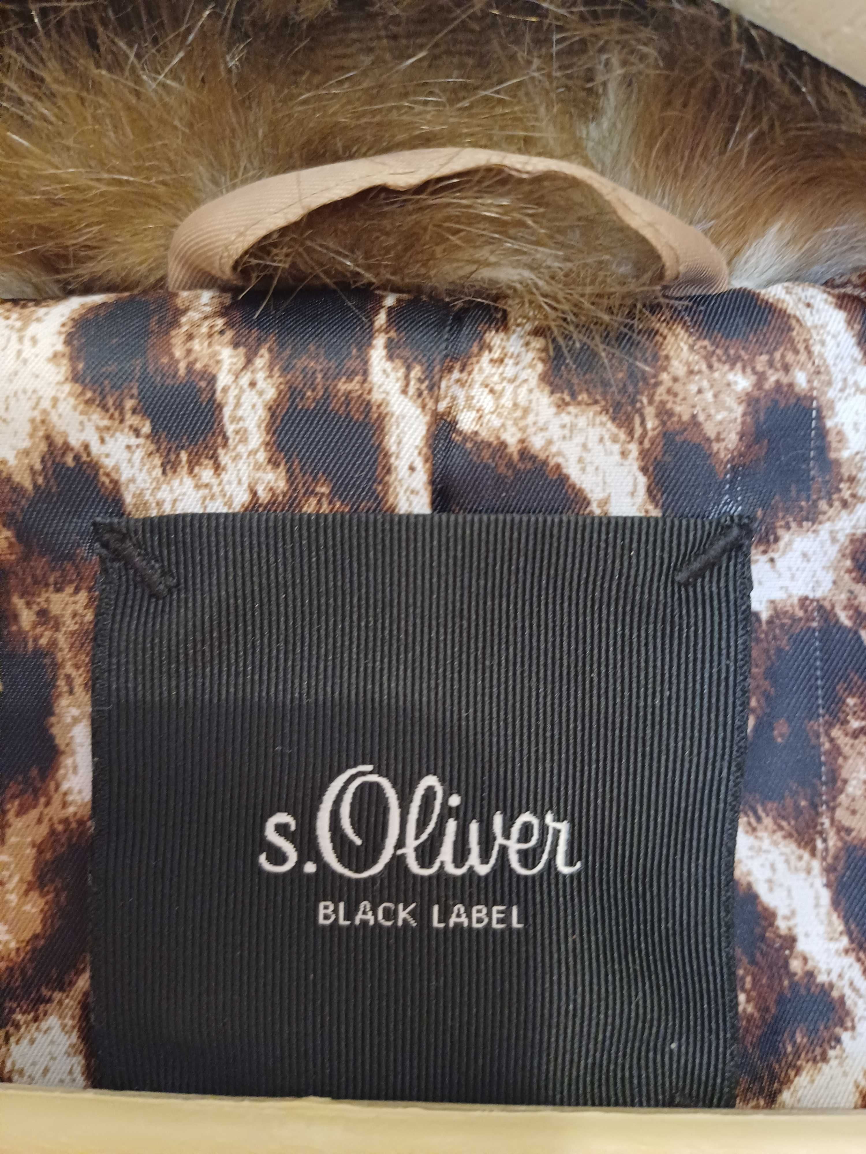 Кожено яке от лисица 100% оргинално  марка на S.Oliver