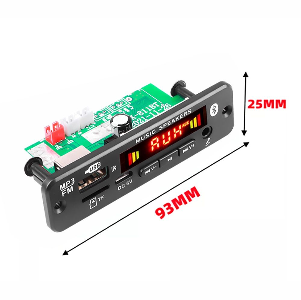 МП 3 плеър за вграждане 2х20 W, DC 5V/18V , BT 5.0, 3.5 вх. Микрофон