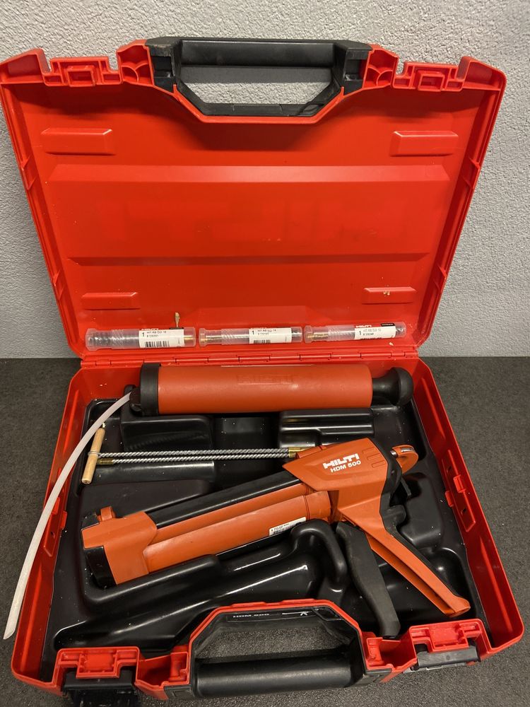 Hilti HDM 500 pistol ancora chimica fixari beton armat bosch makita